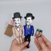 Great of the comedy duo Old Hollywood slapstick comedy - Collectible hand painted cloth doll