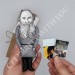 Leo Tolstoy Russian writer author War and Peace, Anna Karenina - Reader gifts - book shelf decoration - Collectible doll hand painted + 2 Miniature Books