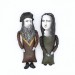 Leonardo da Vinci Italian artist Renaissance, author Mona Lisa La Gioconda, inventor, vitruvian man - Collectible Figurine, hand painted doll