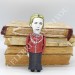 Lesya Ukrainka figurine activist, Great Ukrainian author - Literature gift for bookworm - doll hand painted + Miniature Book