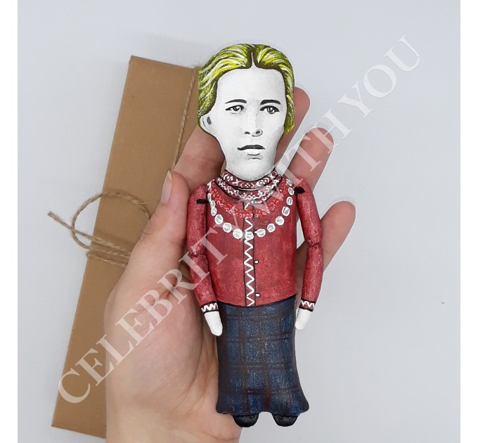 Lesya Ukrainka Ukrainian author figure, Literature gift  - Collectible doll