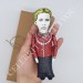 Lesya Ukrainka figurine activist, Great Ukrainian author - Literature gift for bookworm - doll hand painted + Miniature Book