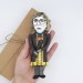 Log Lady action figure - collectible handmade doll hand painted