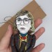 Log Lady action figure - collectible handmade doll hand painted