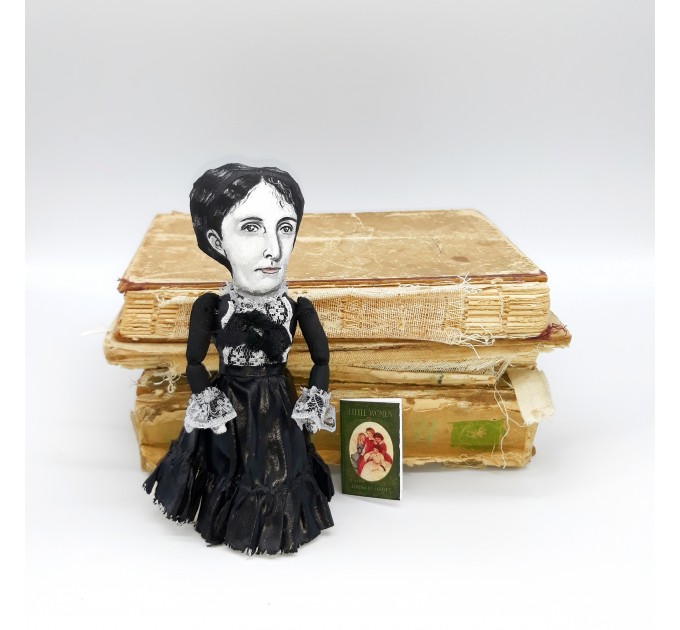 Louisa May Alcott figurine - Little Women Author - Literary Gift! 