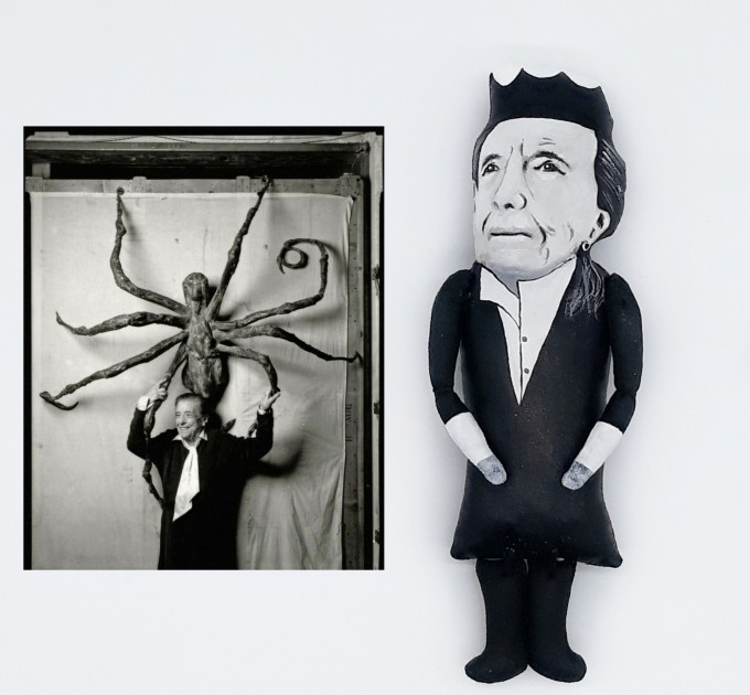 Louise Bourgeois artist feminist French sculptor - Gift for Painter - art teacher birthday - Collectible Figure 