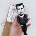 Ludwig Wittgenstein philosopher mathematical logic - math teacher gifts -  Handmade cloth hand painted doll + Miniature Book