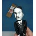 Ludwig von Mises action figure 1:12, Austrian School economist, historian, logician and sociologist - book shelf decoration, a unique collection for smart people - Collectible handmade finger puppet hand painted + miniature book