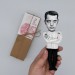 Luis Buñuel miniature doll, Spanish-Mexican filmmaker - a unique collection for smart people - Collectible handmade figurine hand painted