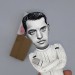 Luis Buñuel miniature doll, Spanish-Mexican filmmaker - a unique collection for smart people - Collectible handmade figurine hand painted