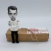 Luis Buñuel miniature doll, Spanish-Mexican filmmaker - a unique collection for smart people - Collectible handmade figurine hand painted