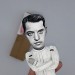 Luis Buñuel miniature doll, Spanish-Mexican filmmaker - a unique collection for smart people - Collectible handmade figurine hand painted