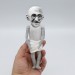 Mahatma Gandhi figurine, Father of the Nation, Indian activist - inspirational people - History Decor - Teacher Gift - Collectible doll hand painted 