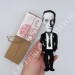 Marcel Duchamp artist, painter, sculptor, chess player, writer - Rrose Selavy - Cubism -  - Collectible handmade finger puppet hand painted