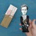MARIE CURIE women scientist action figure 1:12, physicist and chemist, Nobel Prize, feminist icon, inspirational Women in Science - a unique collection for smart people, Science teacher gift - Collectible scientist finger puppet hand painted