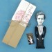 MARIE CURIE women scientist action figure 1:12, physicist and chemist, Nobel Prize, feminist icon, inspirational Women in Science - a unique collection for smart people, Science teacher gift - Collectible scientist finger puppet hand painted