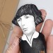 Marina Tsvetaeva Russian poet writer Soviet literature - Readers gift, Book shelf decoration - Collectible figurine hand painted + Miniature Book 