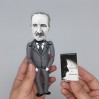 Martin Heidegger German philosopher, thinker - Philosophy Professor Gift - doll hand painted + Miniature Book