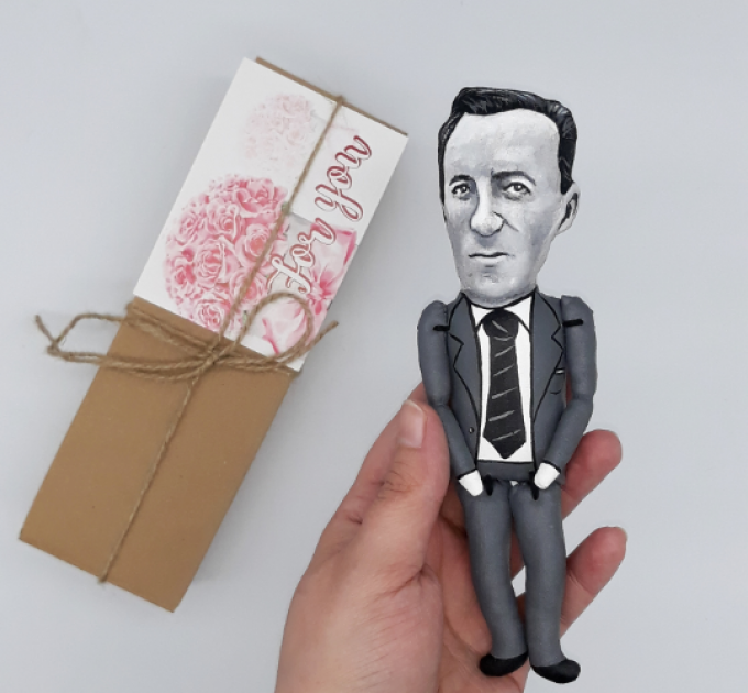 Maurice Merleau-Ponty French philosopher - Philosophy Teacher Gift - Collectible hand painted doll
