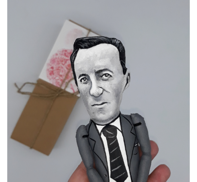 Maurice Merleau-Ponty French philosopher - Philosophy Teacher Gift - Collectible hand painted doll