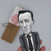 Maurice Merleau-Ponty French philosopher - Philosophy Teacher Gift - Collectible hand painted doll