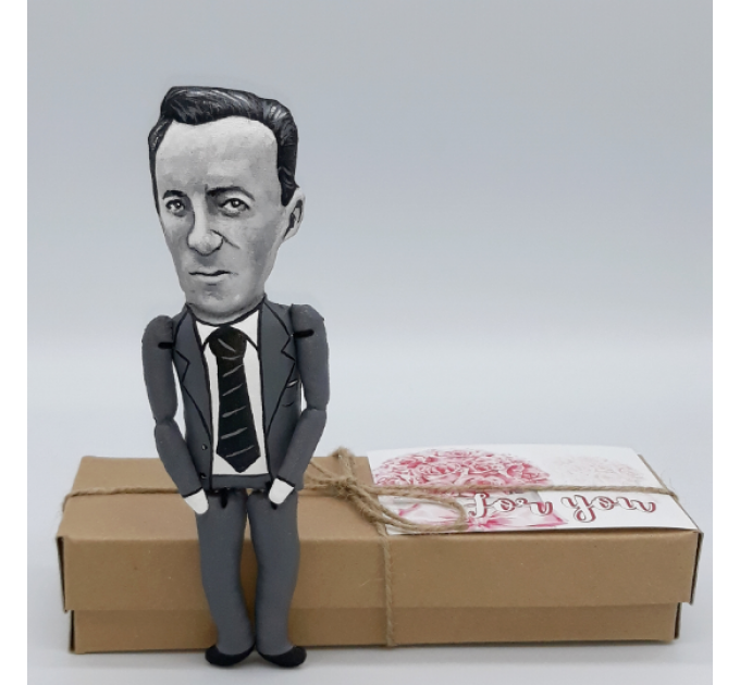 Maurice Merleau-Ponty philosopher figure, Philosophy Gift - Collectible  doll