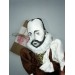 Michel de Montaigne philosopher of the French Renaissance -  a unique collection for smart people  - literary gifts for book lovers - Collectible literary action figure 1:12 hand painted + Miniature Book