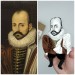 Michel de Montaigne philosopher of the French Renaissance -  a unique collection for smart people  - literary gifts for book lovers - Collectible literary action figure 1:12 hand painted + Miniature Book