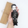 Michelangelo figurine, famous historical painter - Art teacher gift - Collectible doll