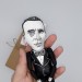 Mikhail Bulgakov writer figure, Literary Gift for Reader! Collectible doll + miniature book