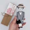 Miss Marple detective movie character doll - bookshelves decor - Collectible doll