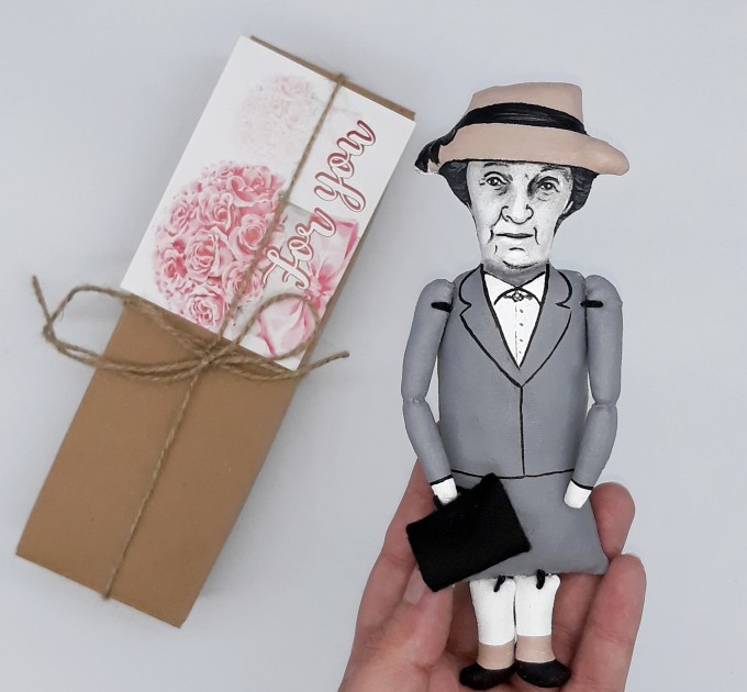 detective movie character - bookshelves decor - Funny literary Readers & Writers gift - collectible doll