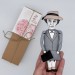 detective movie character - bookshelves decor - Funny literary Readers & Writers gift - collectible doll