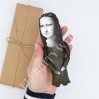 Mona Lisa La Gioconda Leonardo da Vinci - Art teacher birthday, Gift for painter, gift for decorator - Collectible Figure hand painted