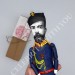 Nicholas II Russian Emperor, Romanovs - history teacher gift - Collectible cloth doll hand painted