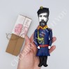 Nicholas II Russian Emperor, Romanovs - history teacher gift - Collectible cloth doll hand painted