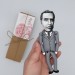 Niels Bohr figurine, physicist Nobel Prize, quantum theory scientist, history of science - Science Teacher gift, gift for co worker scientist - Collectible doll hand painted