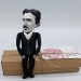 famous inventor figurine - Mechanic Engineer Gift - Collectible doll hand painted + Miniature Book