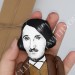 Nikolai Gogol Russian writer - book shelf decoration, library figurine - Literature gift - Collectible doll hand painted + Mini Book