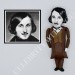 Nikolai Gogol Russian writer - book shelf decoration, library figurine - Literature gift - Collectible doll hand painted + Mini Book