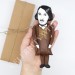 Nikolai Gogol Russian writer - book shelf decoration, library figurine - Literature gift - Collectible doll hand painted + Mini Book