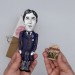 Oscar Wilde figure - Literary Gift - Collectible doll + miniature book