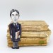 Oscar Wilde figure - Literary Gift - Collectible doll + miniature book