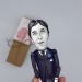 Oscar Wilde figure - Literary Gift - Collectible doll + miniature book