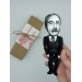 Paul Valéry French literary action figures 1:12 - poet, essayist, philosopher - a unique collection for smart people - Gifts for Readers & Writers - Collectible philosopher doll hand painted + Miniature Book