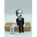 Paul Valéry French literary action figures 1:12 - poet, essayist, philosopher - a unique collection for smart people - Gifts for Readers & Writers - Collectible philosopher doll hand painted + Miniature Book