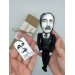 Paul Valéry French literary action figures 1:12 - poet, essayist, philosopher - a unique collection for smart people - Gifts for Readers & Writers - Collectible philosopher doll hand painted + Miniature Book