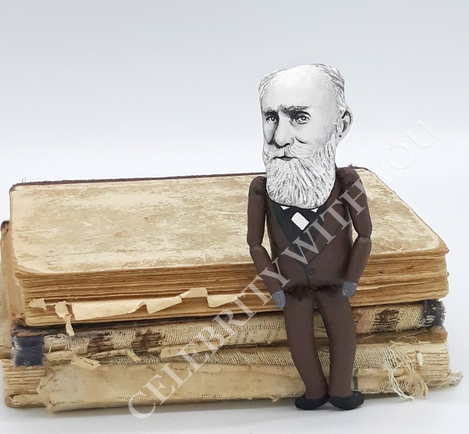 Pavlov famous Russian physiologist - Science teacher gift - Collectible doll + miniature book