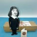 Rene Descartes philosopher, mathematician, scientist - Philosophy Gift, professor gift idea - unique desk decor - Collectible little thinkers doll hand painted + miniature book