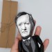 Richard Wagner German composer, theatre director, polemicist - music teacher gift - Collectible cloth doll hand painted
